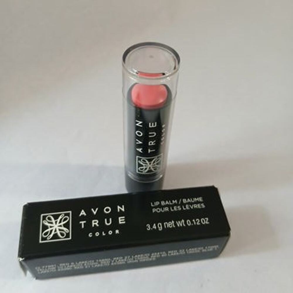 Set of 3 - AVON TRUE COLOR - PEACH POUT - NIB LIP BALM Made in the USA